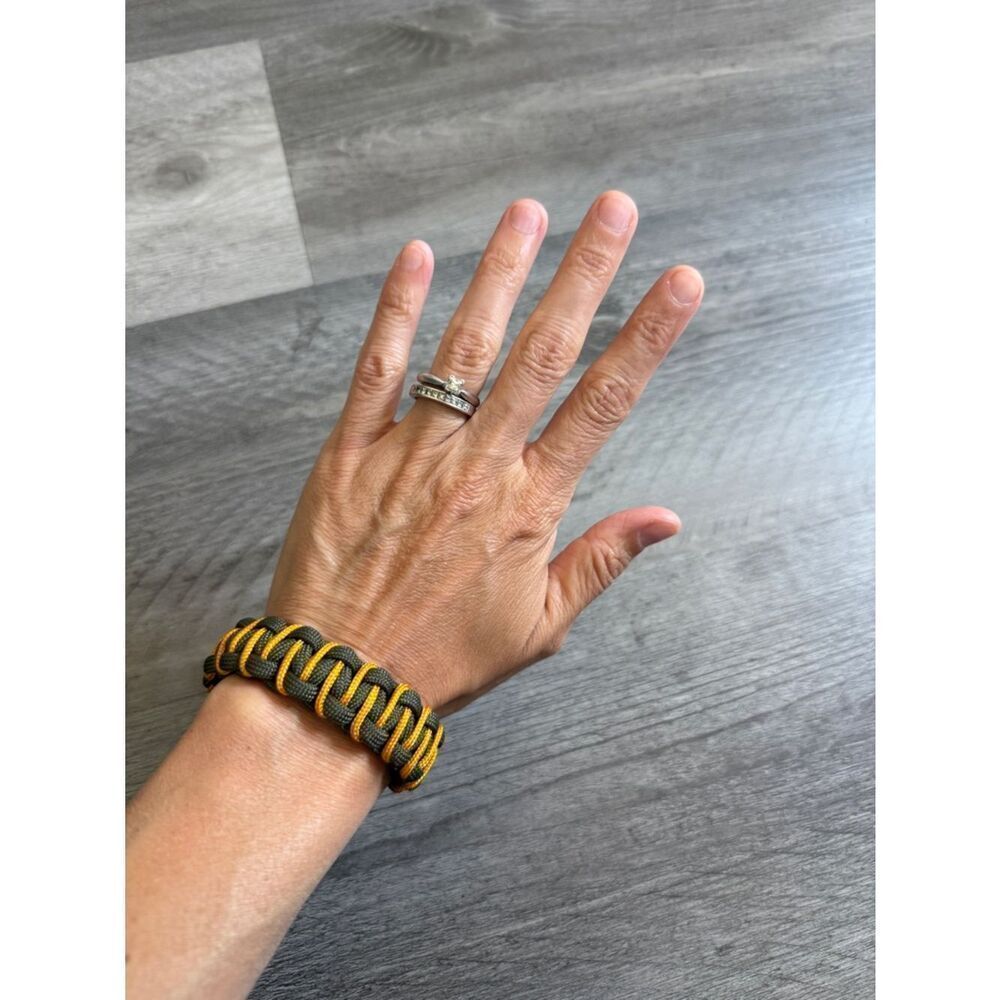 Paracord Bracelet NEW Unisex Handmade Green Bay Packers Green Gold